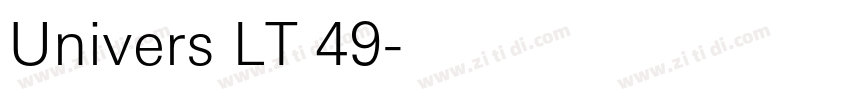 Univers LT 49字体转换 Univers LT 49字体转换